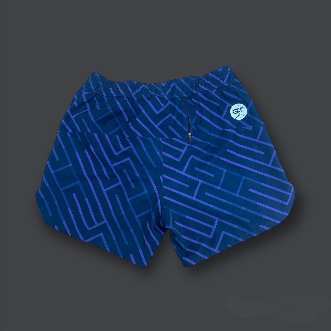 Purple Geometric Shorts (Shorts Liner)