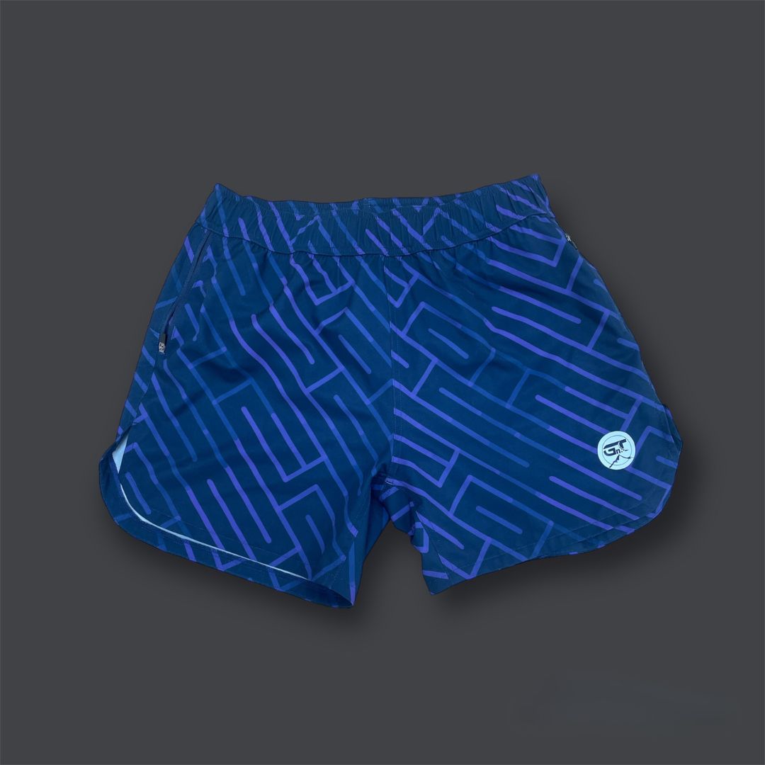 Purple Geometric Shorts (Brief Liner)