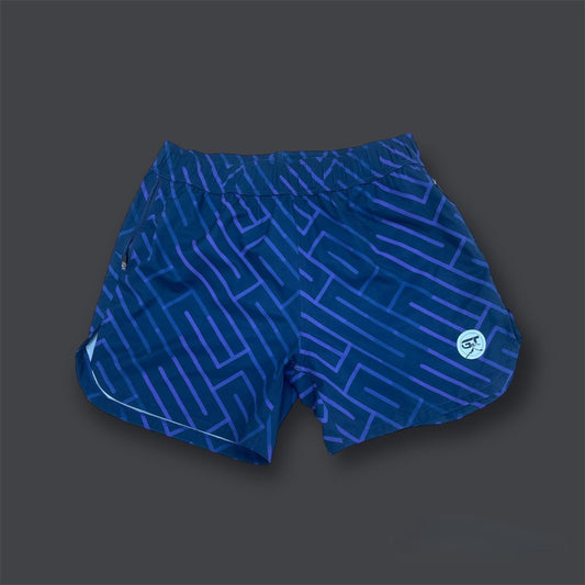 Purple Geometric Shorts (Brief Liner)
