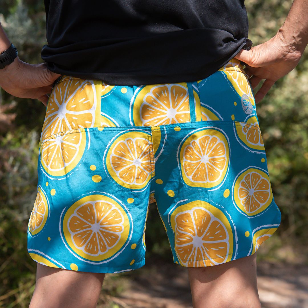 Mens lemon swim on sale trunks